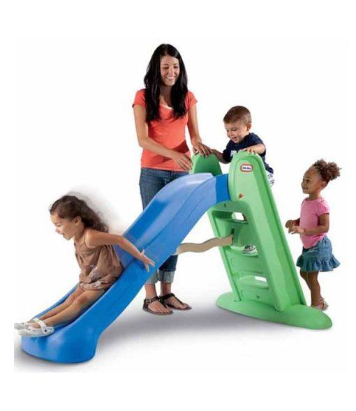 Little Tikes Easy Store Large Play Slide with children