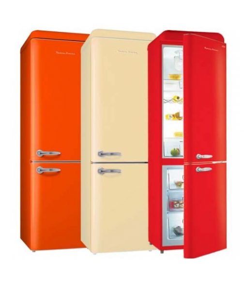 EuropAce 359L 2 doors retro fridge ER9360S