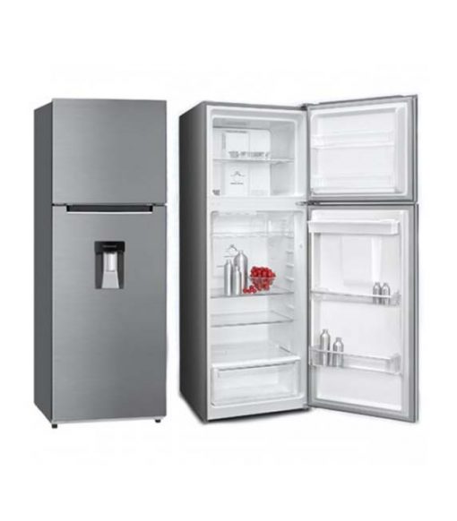 EuropAce 363L 2 door top mount fridge with dispenser ER 3372T