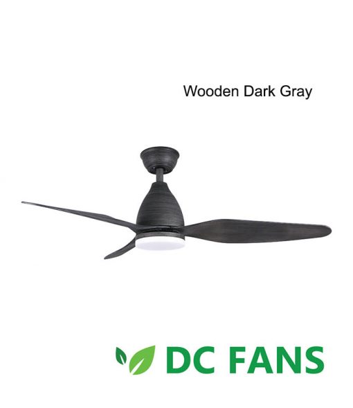 Acorn Petalo DC-325 wooden dark gray ceiling fan