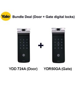 Yale YDD 724A and YDR50GA Door and Gate Digital Locks Bundle Deal